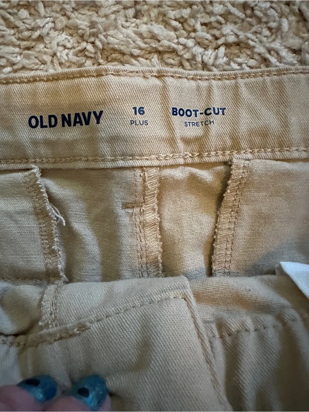 Old Navy uniform Khaki Boot Cut Pants
